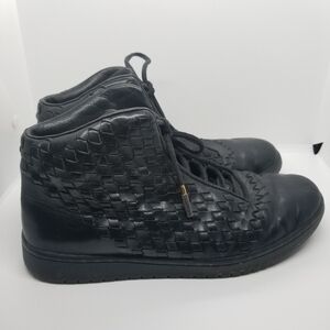 Nike Air Jordan Shine black woven leather sneakers rare 9.5